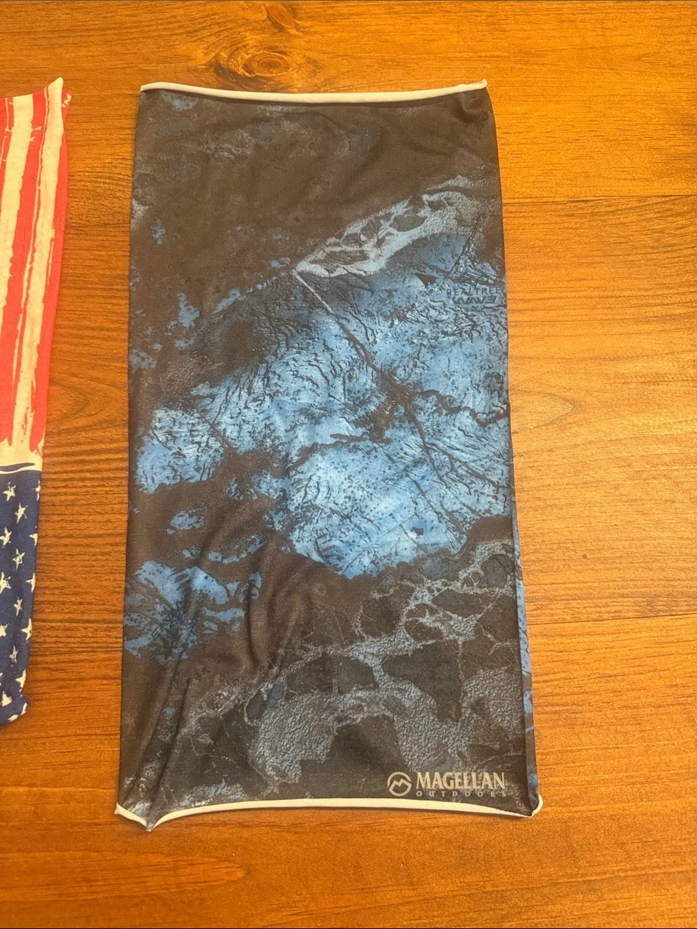 Magellan Outdoors Blue and Black Marble Neck Gaiter